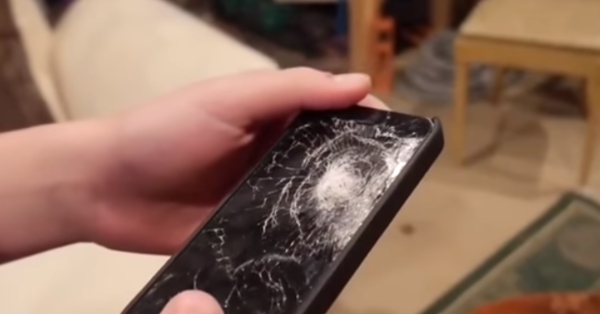 Frustrated Parents Destroy their kids Electronics - destroyed cell phone